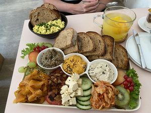 Breakfast for 2 very yummy   at Plant Base in Berlin