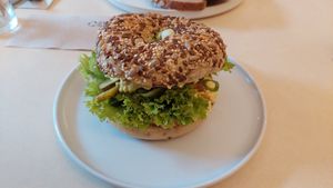 Bagel egg not egg at Plant Base in Berlin