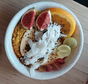 Golden Milk porridge at Plant Base in Berlin