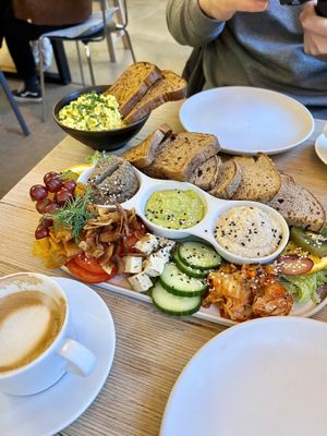 Breakfast plate for two  at Plant Base in Berlin