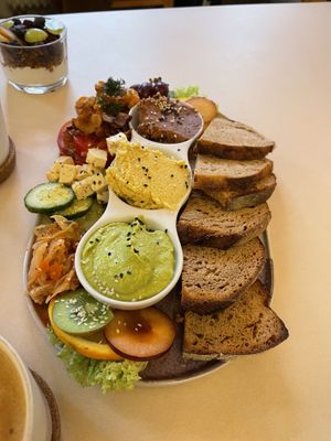 Breakfast platter for two  at Plant Base in Berlin