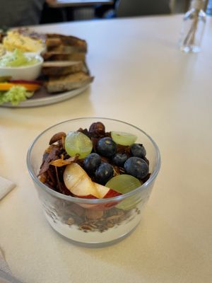 Yogurt and granola  at Plant Base in Berlin