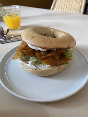Salmon Bagel  at Plant Base in Berlin