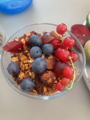Granola parfait  at Plant Base in Berlin
