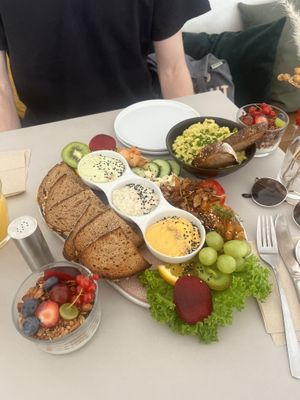 Breakfast platter for two   at Plant Base in Berlin