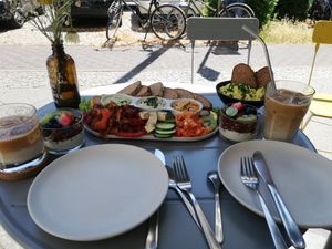 Breakfast platter for two at Plant Base in Berlin