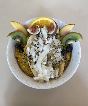 Porridge Golden Milk Style   at Plant Base in Berlin
