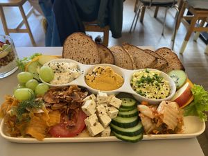 The platter for 2! Great way to start the day!  at Plant Base in Berlin