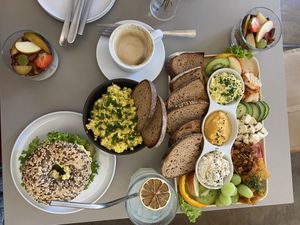 Our modest brunch  at Plant Base in Berlin