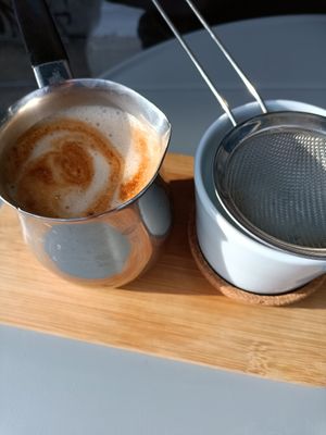 Dirty chai at Plant Base in Berlin