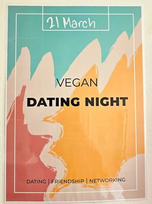 Posters in the restaurant at Plant Base in Berlin