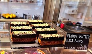 Peanut butter maca bars at Plant Base in Berlin