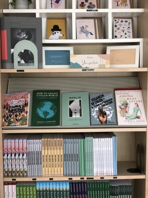 Books for purchase at Plant Base in Berlin