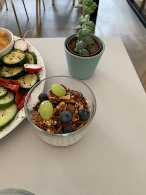 Mini granola.  Oil free at Plant Base in Berlin