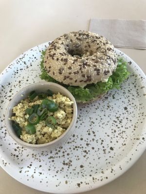 This tofu is amazing! at Plant Base in Berlin