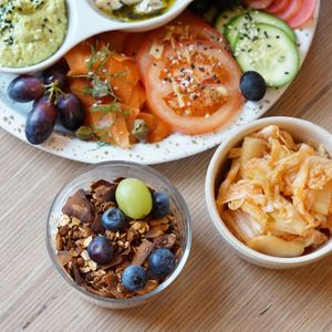 Breakfast at Plant Base in Berlin