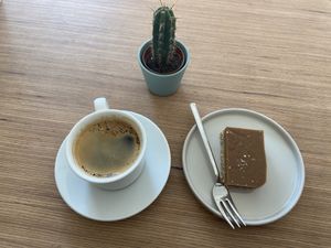 Coffee and caramel bar  at Plant Base in Berlin