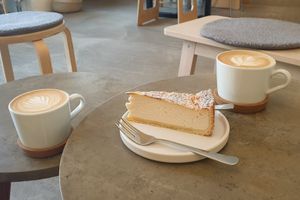 Cheese Cake called "Cheese Fake"   at Plant Base in Berlin