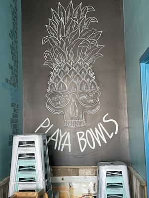 Clean bathrooms  at Playa Bowls in Middletown