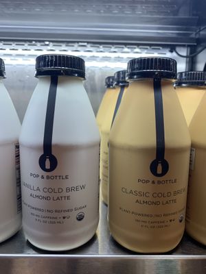 Bottled options  at Playa Bowls in Brighton