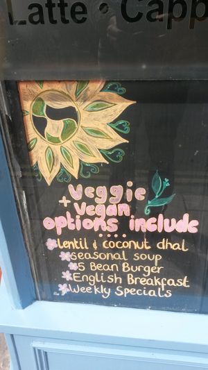 Sample menu at The Habit in York