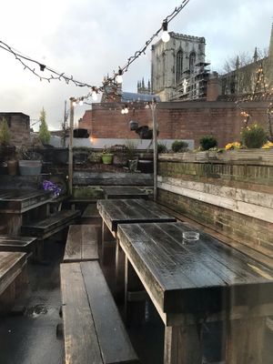 Terrace with Minster views  at The Habit in York