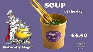 Every day we prepare a different soup  at Magic Potion in Paphos