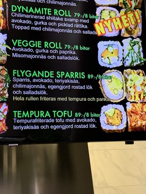 Some of the vegan options.  at Pleasure Food in Malmo
