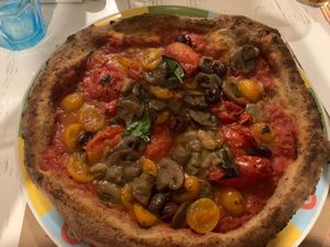 Otherwise have a pizza without cheese still very good😄 at Rossopomodoro in Rome