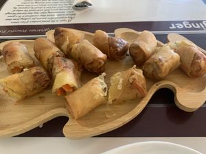 Fried rolls  at Ginger Restaurant in Kuwait City