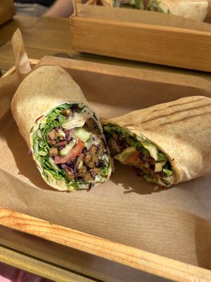 Seitan wrap   at iBO Falafel in Wroclaw