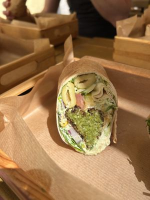 Greek wrap   at iBO Falafel in Wroclaw