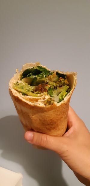 Kimchi wrap at iBO Falafel in Wroclaw