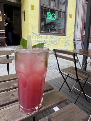 Fresh lemonade   at iBO Falafel in Wroclaw