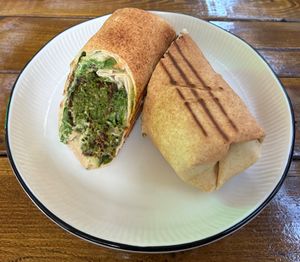 Classic falafel wrap at iBO Falafel in Wroclaw