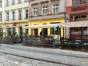 The venue  at iBO Falafel in Wroclaw