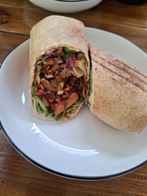Seitan Wrap at iBO Falafel in Wroclaw