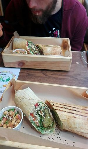 Avocado and Kimchi Wraps   at iBO Falafel in Wroclaw