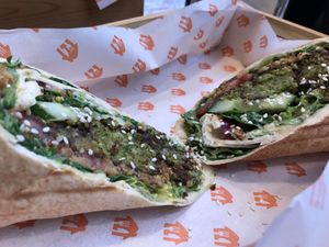 Classic with mustard  at iBO Falafel in Wroclaw