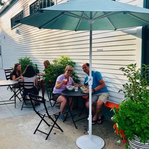Outdoor Seating at MV Salads in Oak Bluffs