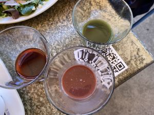 Juice flight  at Fig Tree Cafe - Liberty Station in San Diego
