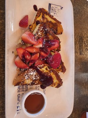 Vegan Lemon Strawberry French Toast at Fig Tree Cafe - Liberty Station in San Diego