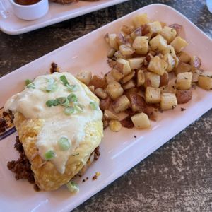 vegan eggs benedict 😍  at Fig Tree Cafe - Liberty Station in San Diego
