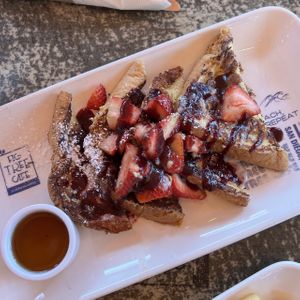 vegan french toast 😍  at Fig Tree Cafe - Liberty Station in San Diego