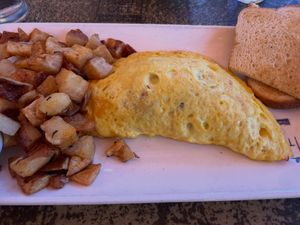 Italian plant based omelette   at Fig Tree Cafe - Liberty Station in San Diego
