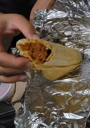 Tamale at Vegos in Albuquerque