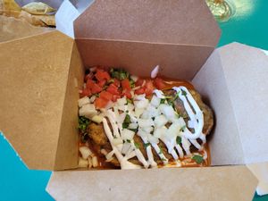 Chili rellanos at Vegos in Albuquerque