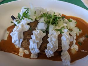 Chile Relleno at Vegos in Albuquerque