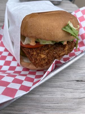Spicy don’t call me chicken sandwich   at Vegos in Albuquerque