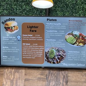 menu  at Vegos in Albuquerque